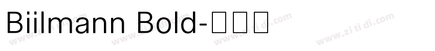 Biilmann Bold字体转换